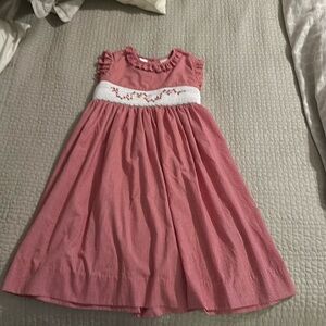 Smocked holiday dress